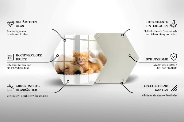 Cache plaque de cuisson Animaux chien et chat