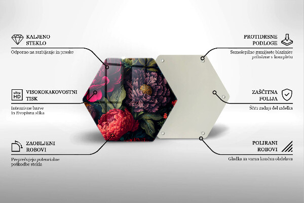 Protection plaque induction Belles fleurs