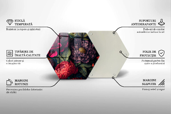 Protection plaque induction Belles fleurs