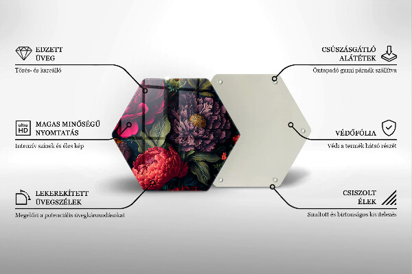 Protection plaque induction Belles fleurs