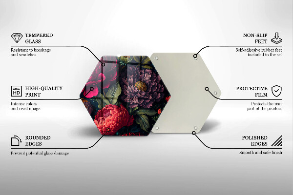 Protection plaque induction Belles fleurs