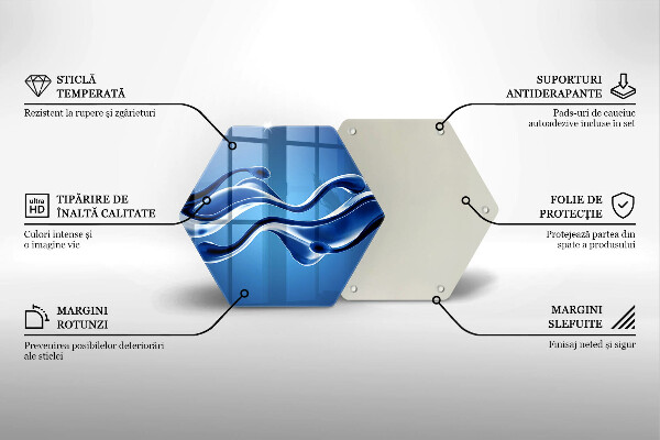 Protège plaque de cuisson Abstraction fluide