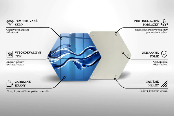 Protège plaque de cuisson Abstraction fluide