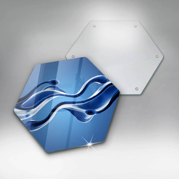 Protège plaque de cuisson Abstraction fluide