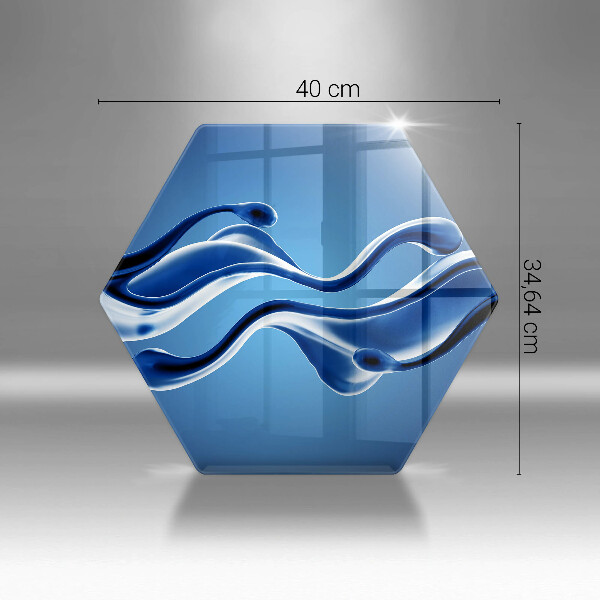 Protège plaque de cuisson Abstraction fluide