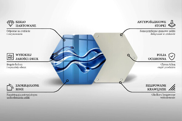 Protège plaque de cuisson Abstraction fluide