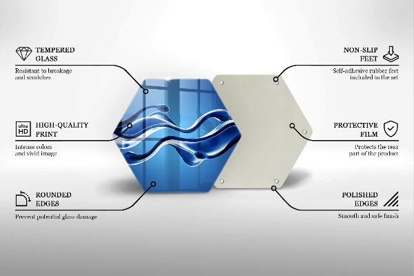 Protège plaque de cuisson Abstraction fluide