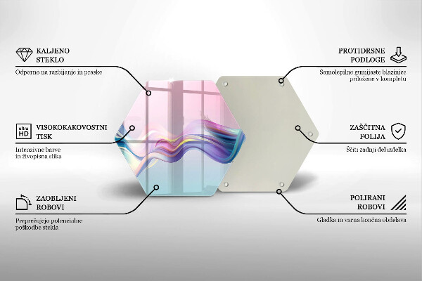 Protège plaque de cuisson Abstraction pastel