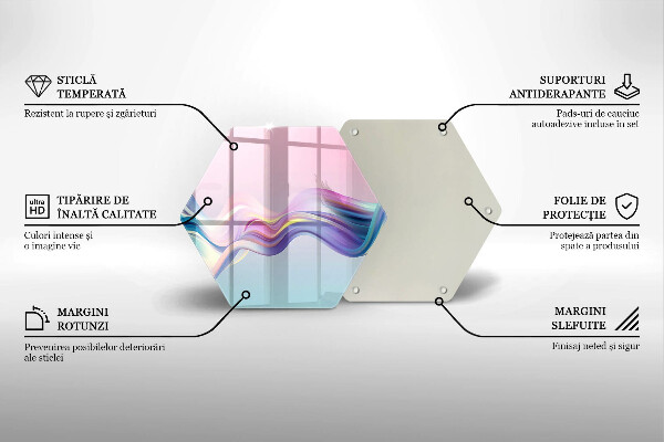 Protège plaque de cuisson Abstraction pastel