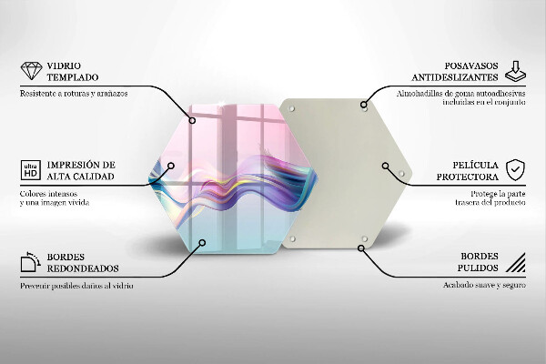 Protège plaque de cuisson Abstraction pastel