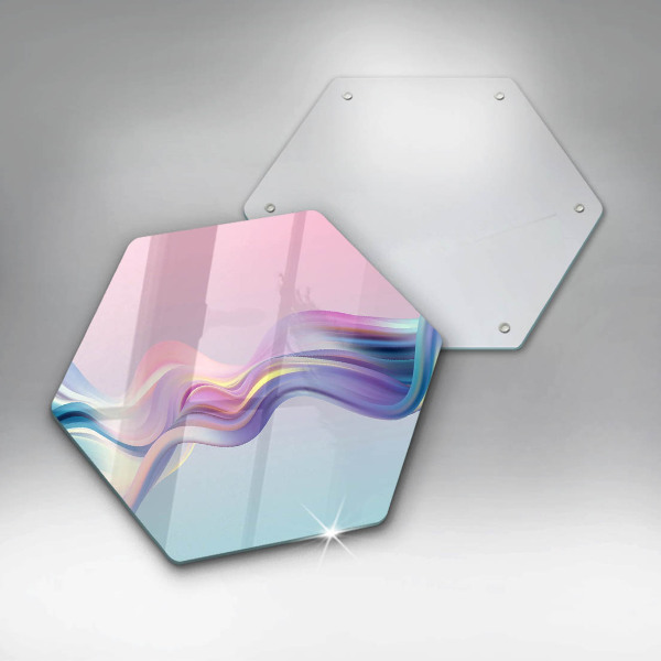 Protège plaque de cuisson Abstraction pastel