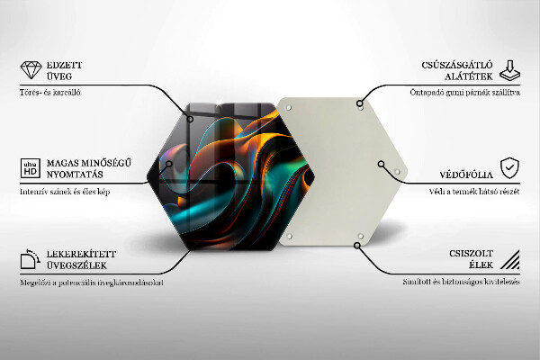 Protection plaque induction Abstraction colorée