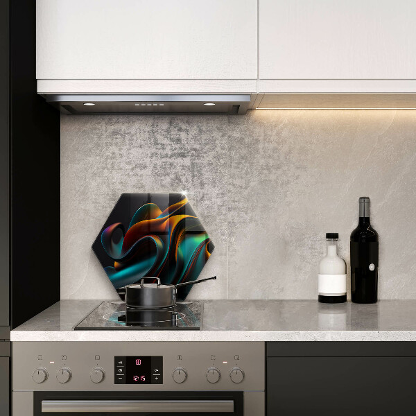 Protection plaque induction Abstraction colorée