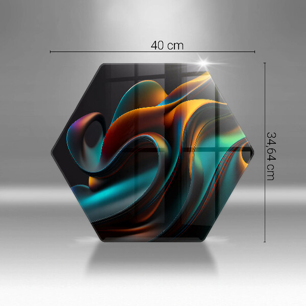 Protection plaque induction Abstraction colorée