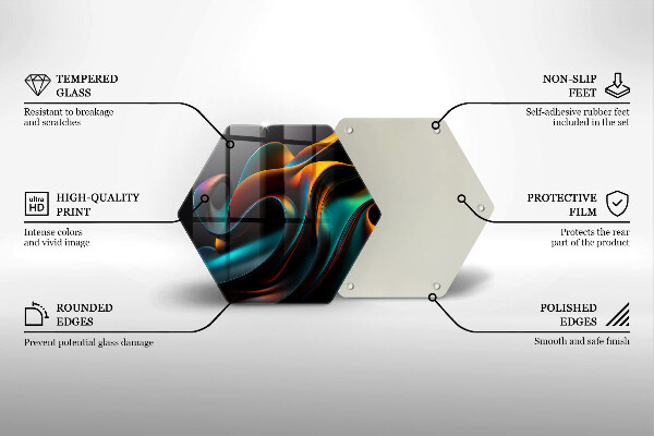 Protection plaque induction Abstraction colorée