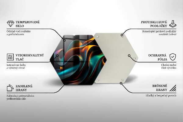 Protection plaque induction Abstraction colorée