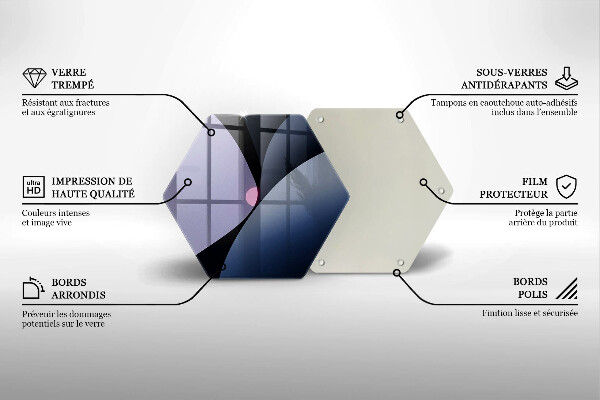 Cache plaque de cuisson Formes abstraites