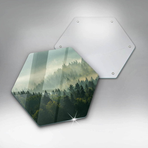 Cache plaque de cuisson Vue paysage de la forêt