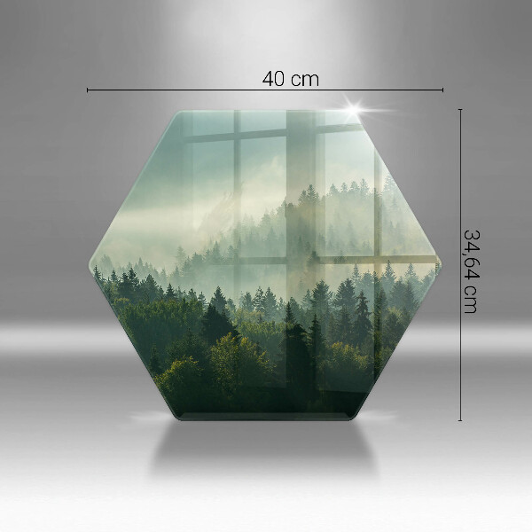 Cache plaque de cuisson Vue paysage de la forêt