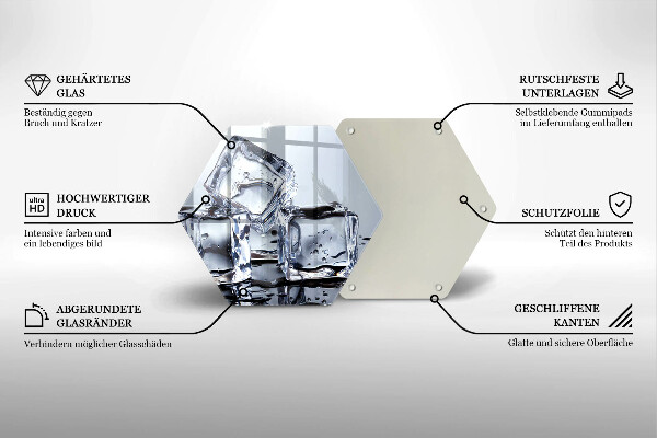 Cache plaque de cuisson Glaçons