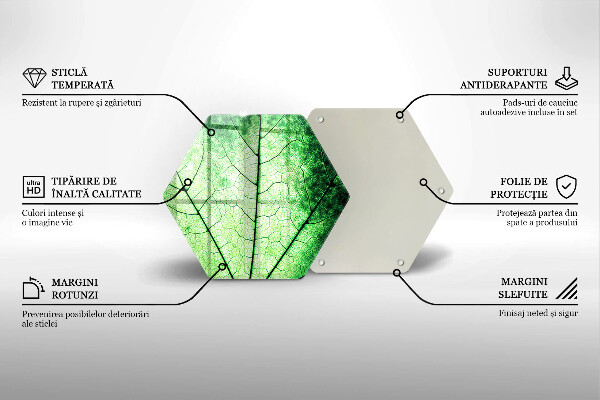 Cache plaque de cuisson Feuille de veine décorative