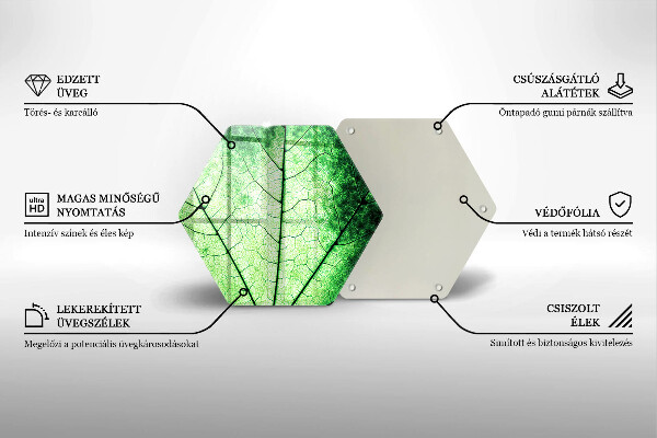 Cache plaque de cuisson Feuille de veine décorative