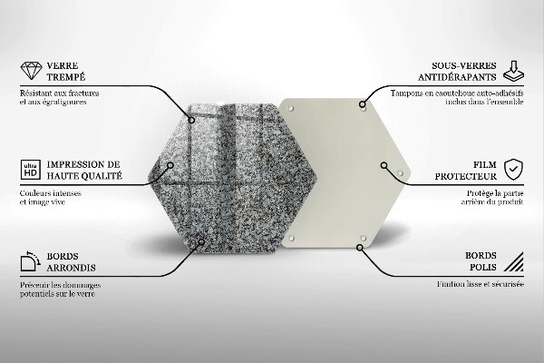 Cache plaque de cuisson Texture de pierre