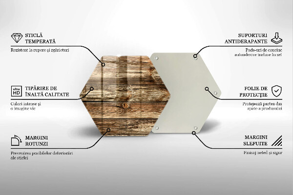 Cache plaque de cuisson Texture de planche de bois