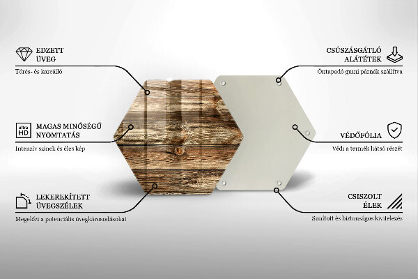 Cache plaque de cuisson Texture de planche de bois