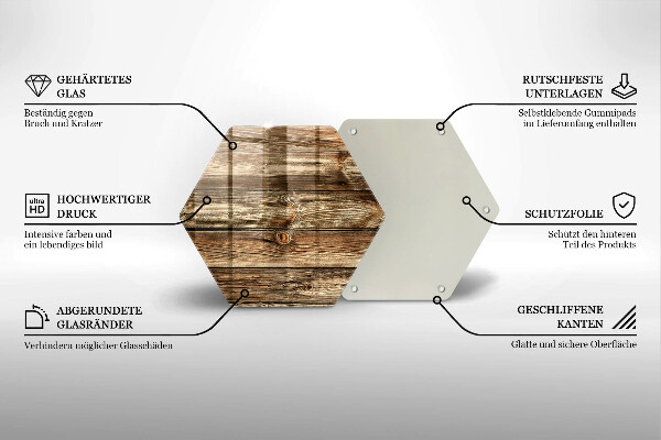 Cache plaque de cuisson Texture de planche de bois