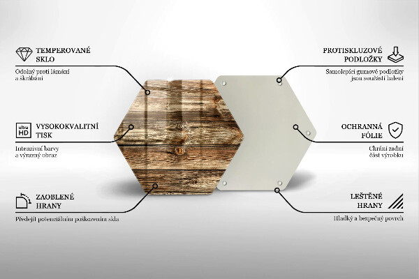 Cache plaque de cuisson Texture de planche de bois