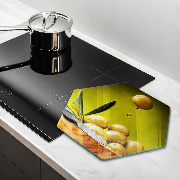 Cache plaque de cuisson Olives savoureuses