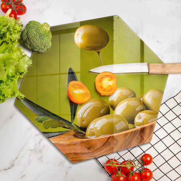 Cache plaque de cuisson Olives savoureuses