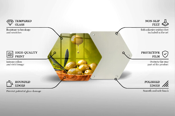 Cache plaque de cuisson Olives savoureuses