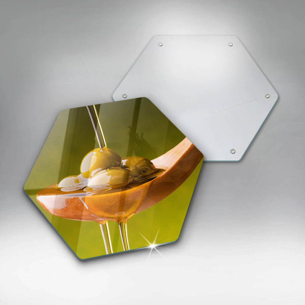 Cache plaque de cuisson Huile d'olive et olives