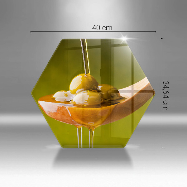 Cache plaque de cuisson Huile d'olive et olives