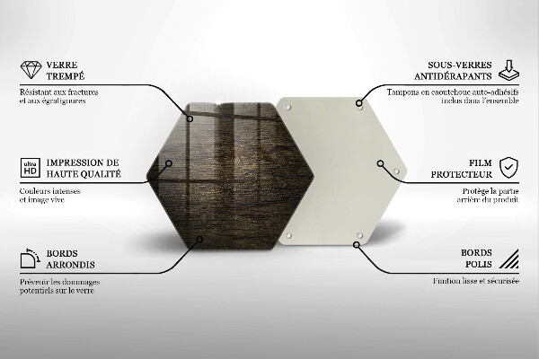 Cache plaque de cuisson Texture d'écorce de bois