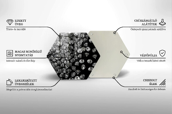 Cache plaque de cuisson Diamants diamants