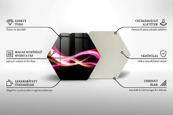 Cache plaque de cuisson Fumée de néon abstraite