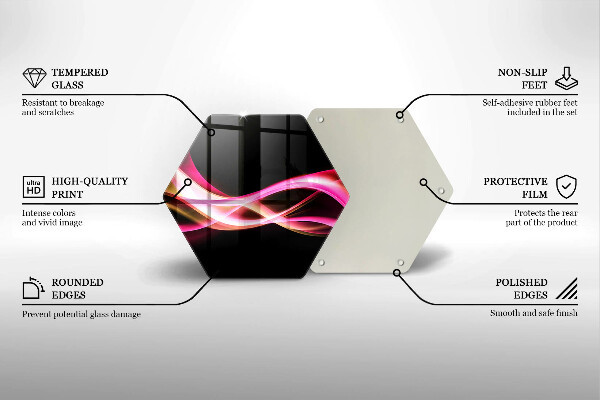 Cache plaque de cuisson Fumée de néon abstraite
