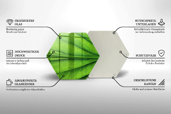 Cache plaque de cuisson Feuille de veine naturelle