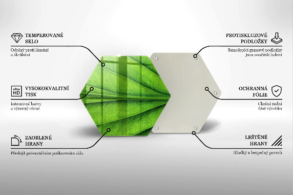 Cache plaque de cuisson Feuille de veine naturelle