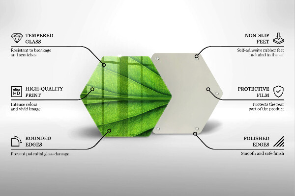 Cache plaque de cuisson Feuille de veine naturelle