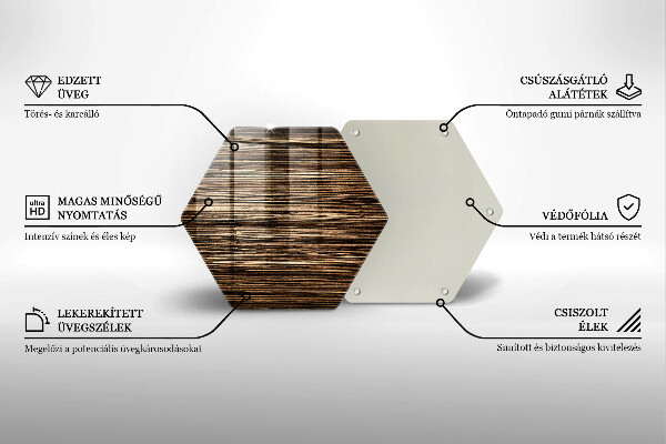 Cache plaque de cuisson Texture du bois