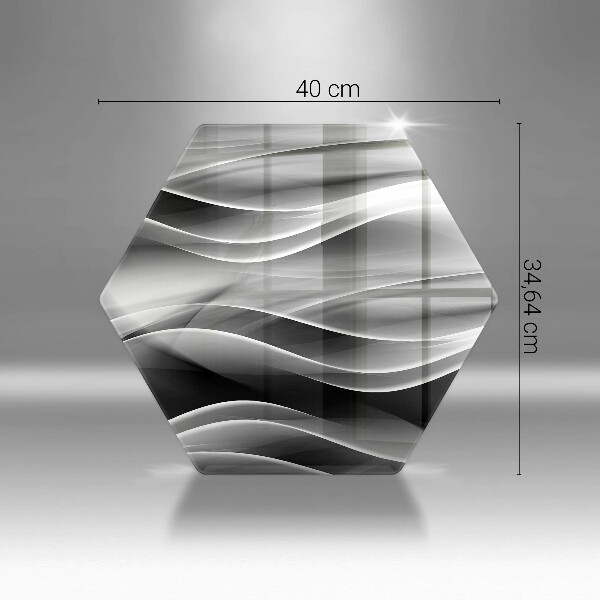 Cache plaque de cuisson Lignes abstraites de fumée