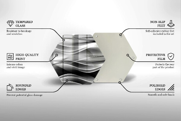 Cache plaque de cuisson Lignes abstraites de fumée