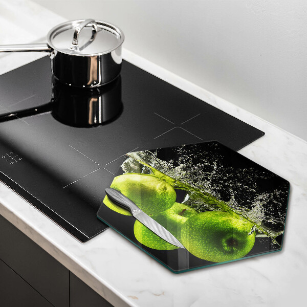 Cache plaque de cuisson Pommes vertes et eau