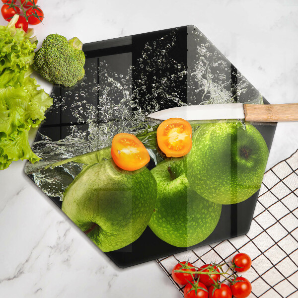 Cache plaque de cuisson Pommes vertes et eau