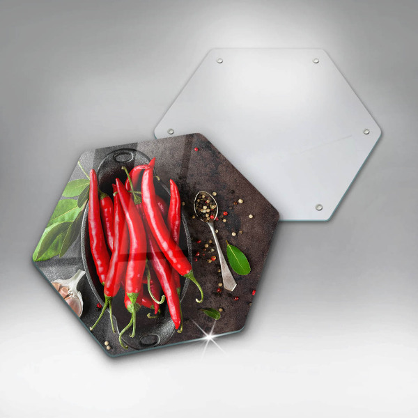 Cache plaque de cuisson Piments rouges