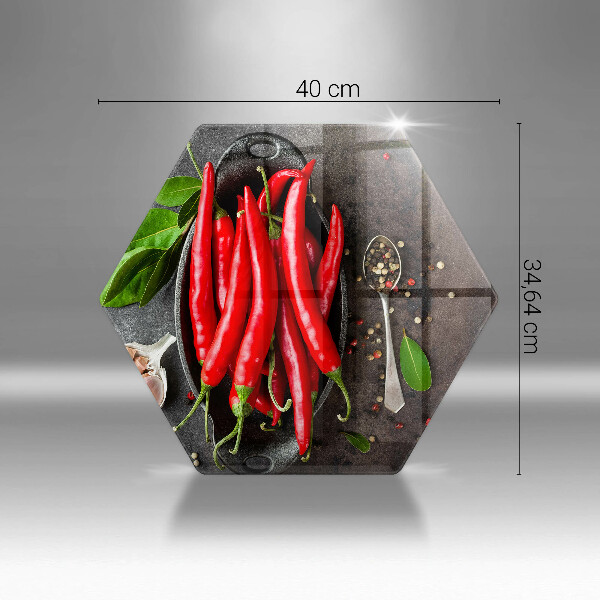 Cache plaque de cuisson Piments rouges
